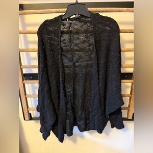 Slub Black cardigan
